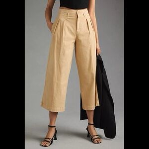 Anthropologie Maeve Remi Wide-Leg Crop‎ Chino Pants size 10